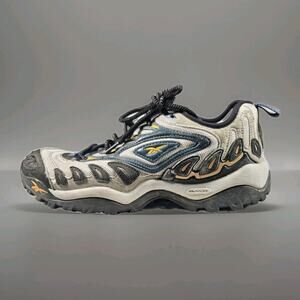 Reebok DMX Trail Shoes Mens 11 Gray Blue Hiking Outdoor Rugged Sneakers